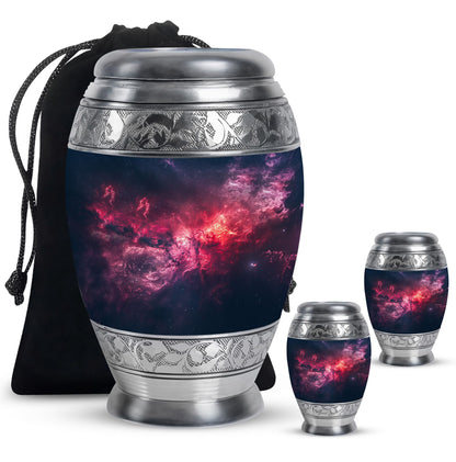Personalized Galaxy Cremation Urn for Men - 10-inch, 200 cu in - Yatskia