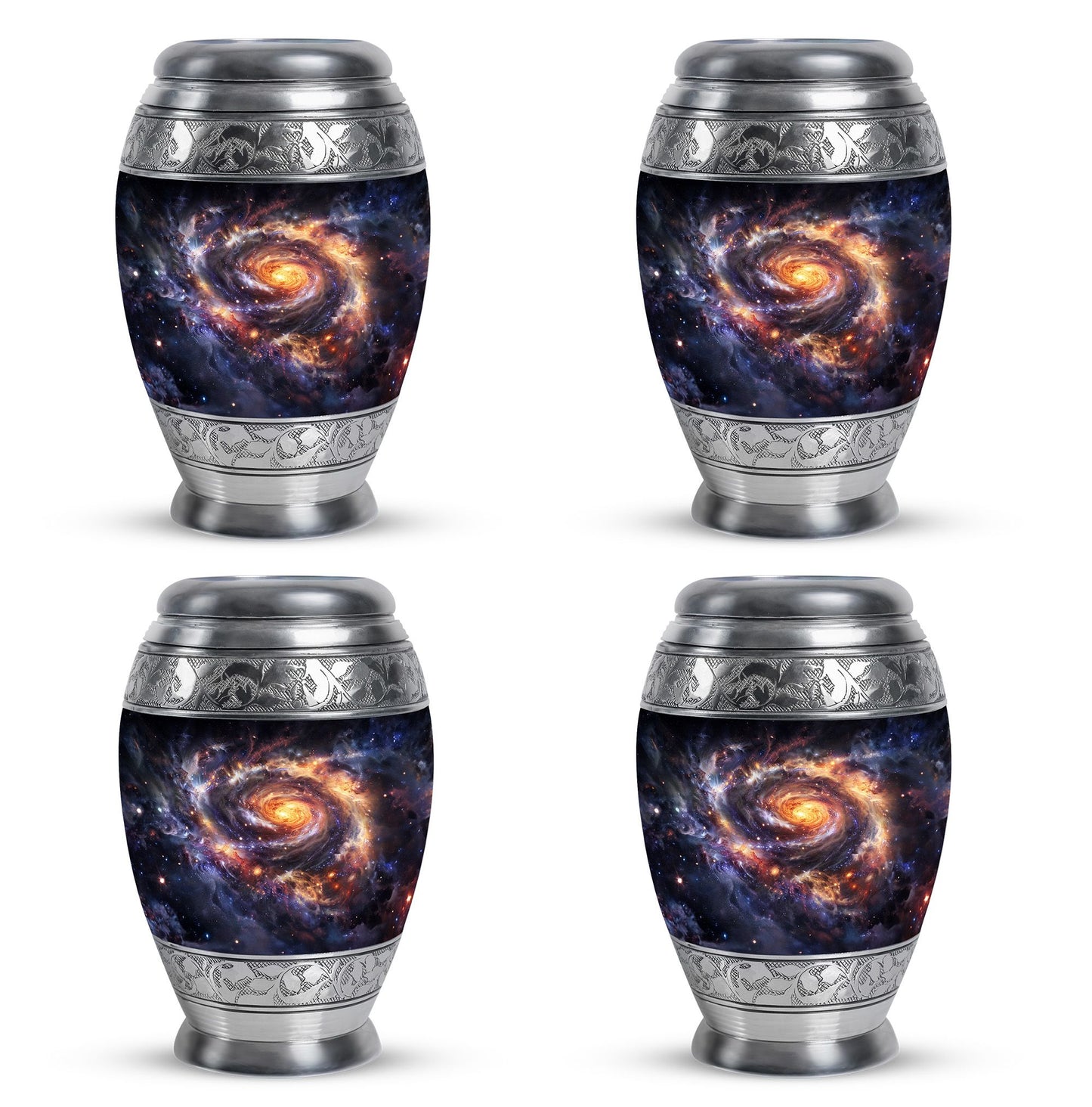 Personalized Galaxy Cremation Urn for Loved One - 10-inch, 200 cu in - Yatskia