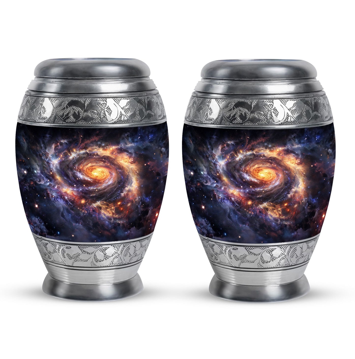 Personalized Galaxy Cremation Urn for Loved One - 10-inch, 200 cu in - Yatskia