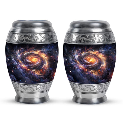 Personalized Galaxy Cremation Urn for Loved One - 10-inch, 200 cu in - Yatskia