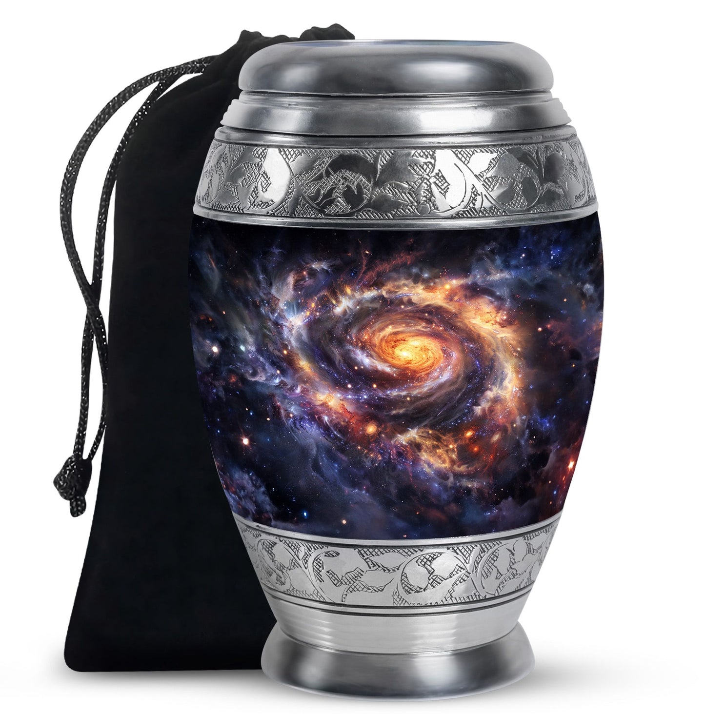 Personalized Galaxy Cremation Urn for Loved One - 10-inch, 200 cu in - Yatskia
