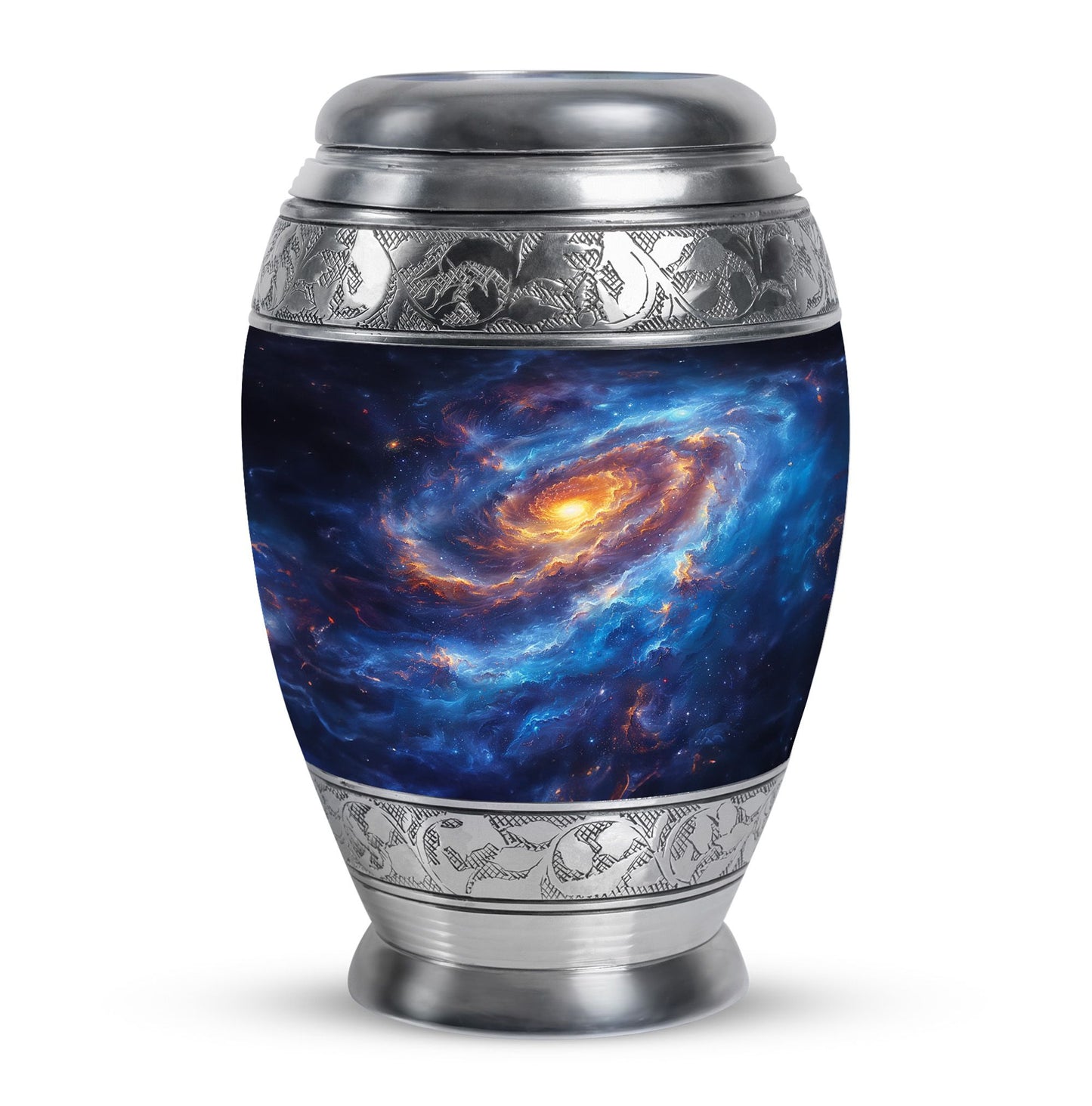 Personalized Galaxy Cremation Urn for Men & Women - 10-inch, 200 cu in - Yatskia