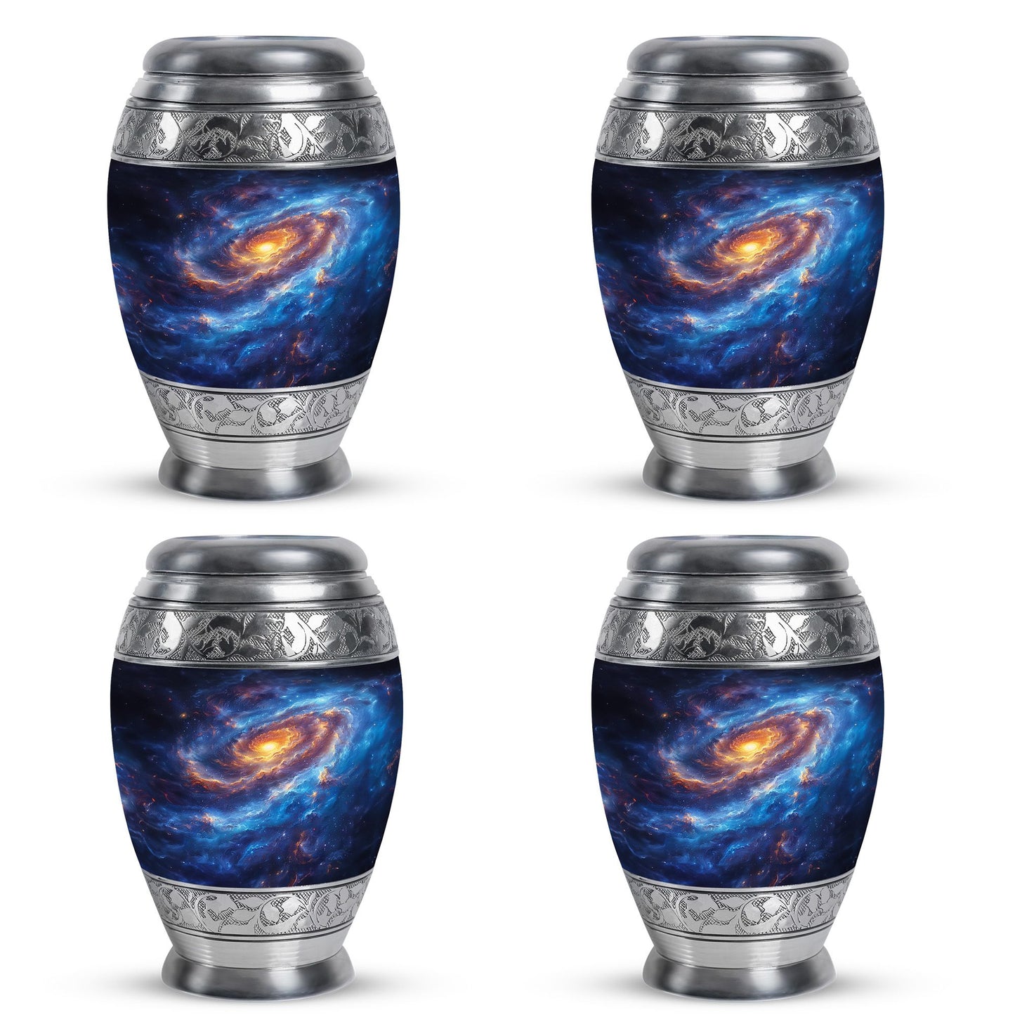 Personalized Galaxy Cremation Urn for Men & Women - 10-inch, 200 cu in - Yatskia