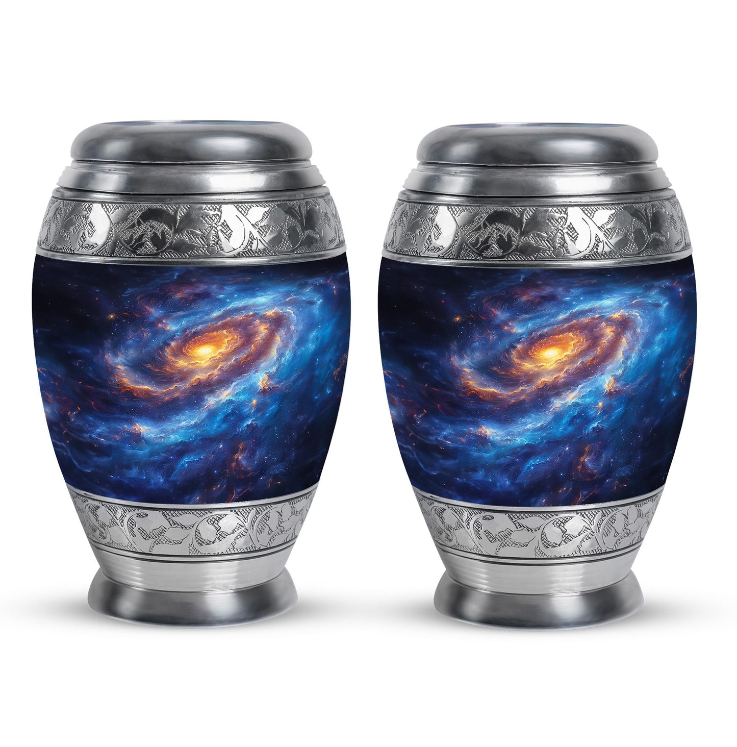 Personalized Galaxy Cremation Urn for Men & Women - 10-inch, 200 cu in - Yatskia