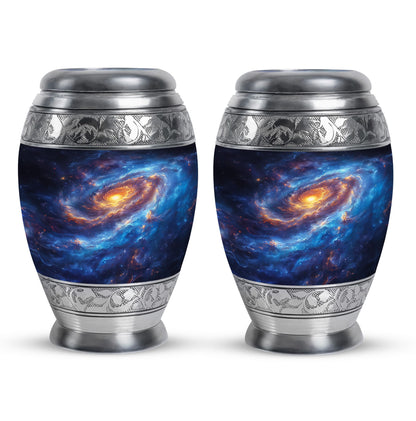 Personalized Galaxy Cremation Urn for Men & Women - 10-inch, 200 cu in - Yatskia