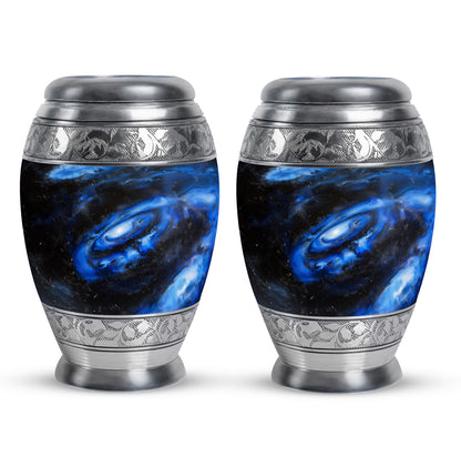 Personalized Galaxy Cremation Urn for Men - 10-inch, 200 cu in - Yatskia