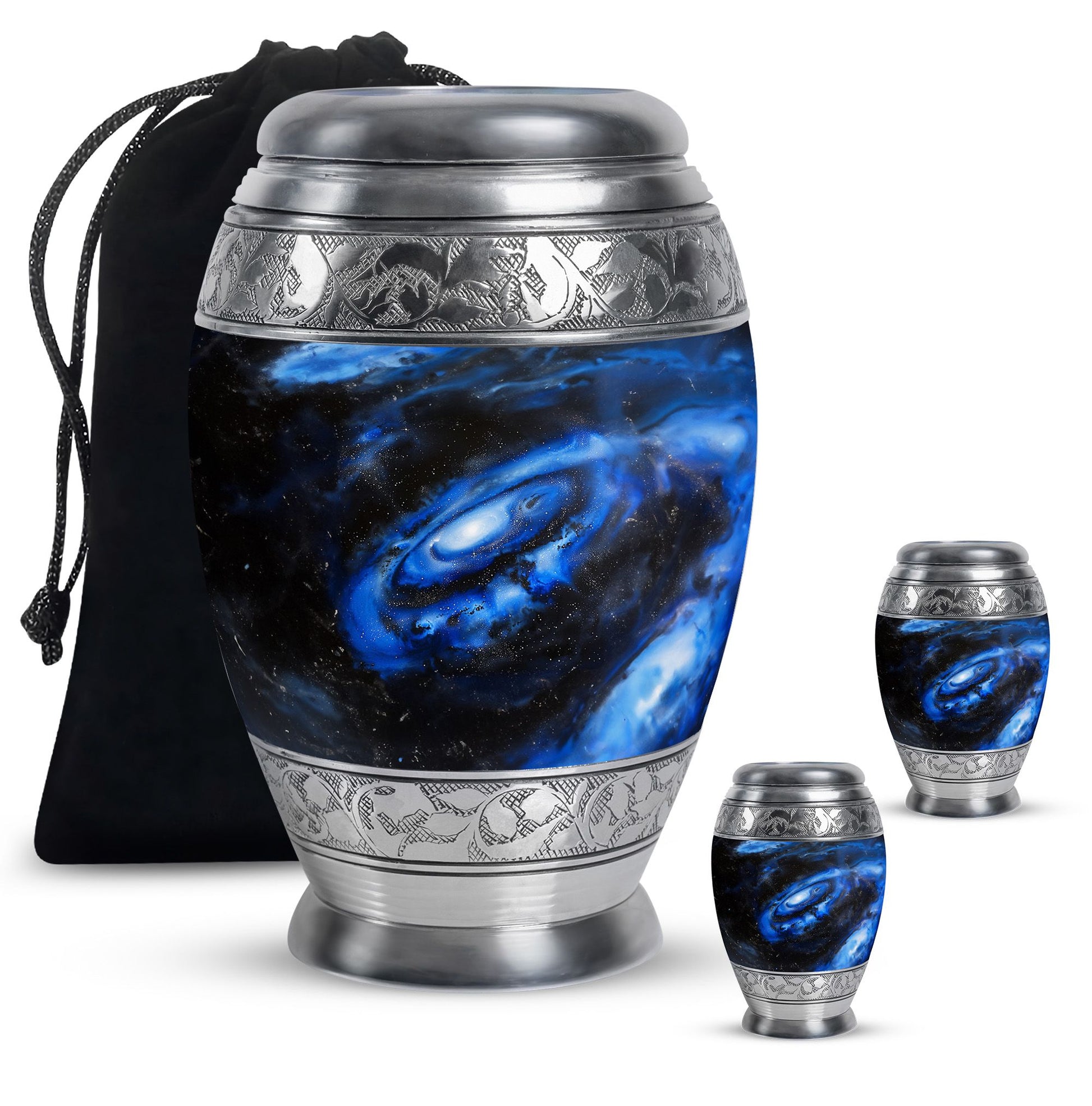 Galaxy Large Decorative Urn For Human Ashes - Funeral Urns For Men & Women