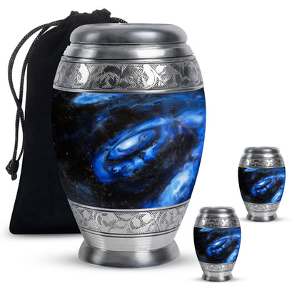 Personalized Galaxy Cremation Urn for Men - 10-inch, 200 cu in - Yatskia