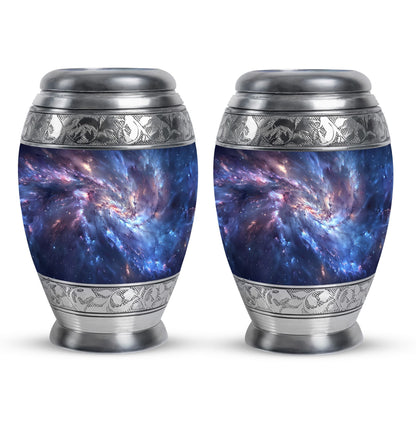 Personalized Galaxy Cremation Urn for Men - 10-inch, 200 cu in - Yatskia