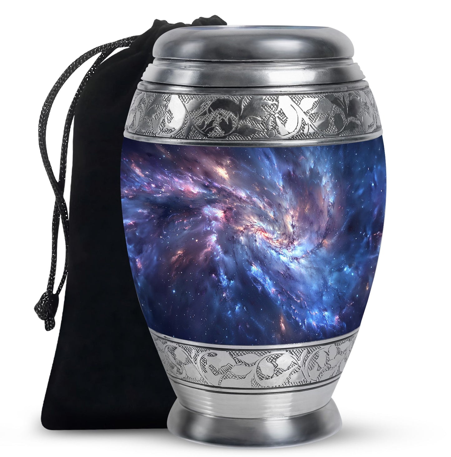 Personalized Galaxy Cremation Urn for Men - 10-inch, 200 cu in - Yatskia