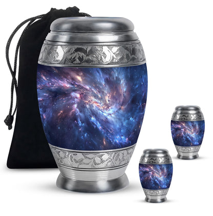 Personalized Galaxy Cremation Urn for Men - 10-inch, 200 cu in - Yatskia