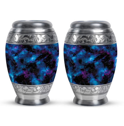 Personalized Galaxy Cremation Urn for Loved One - 10-inch, 200 cu in - Yatskia