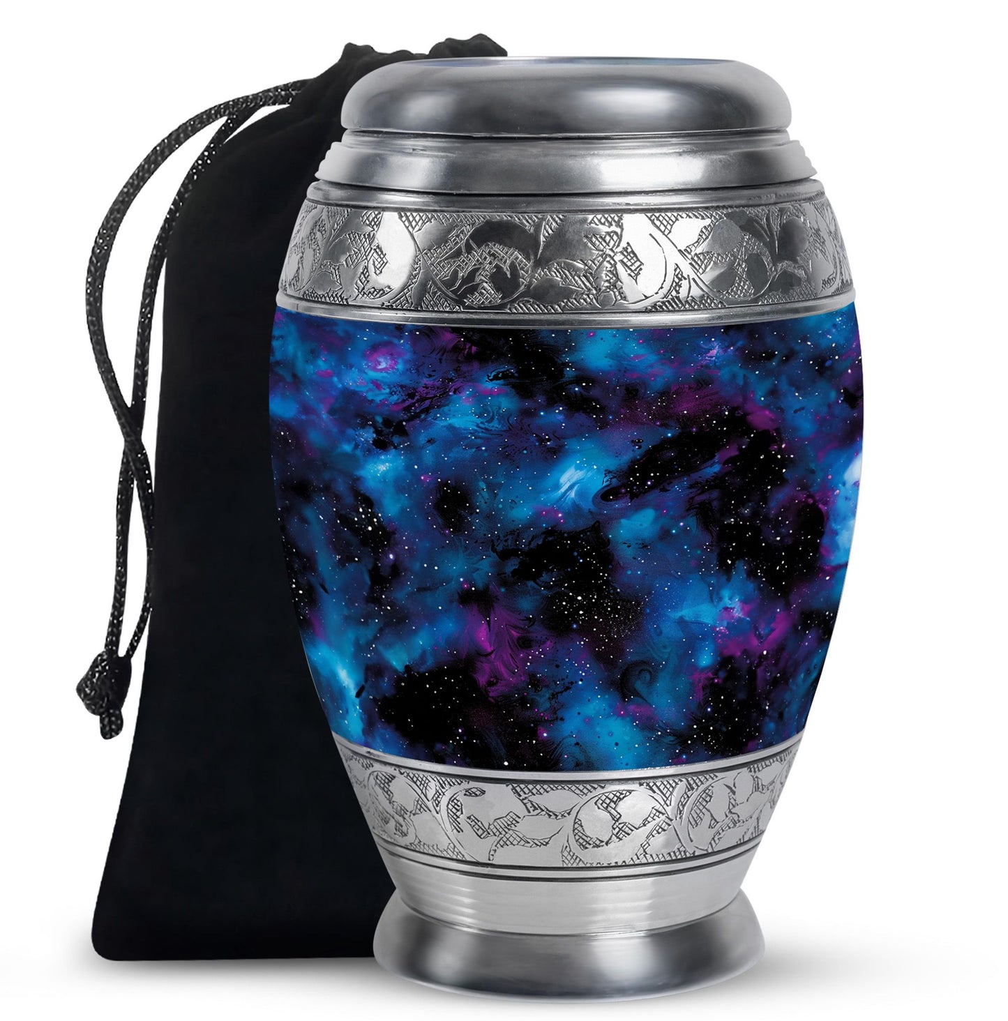 Personalized Galaxy Cremation Urn for Loved One - 10-inch, 200 cu in - Yatskia