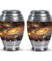 Beautiful Galaxy Decorative Funeral Urn - Burial Urns For Adult Human Ashes