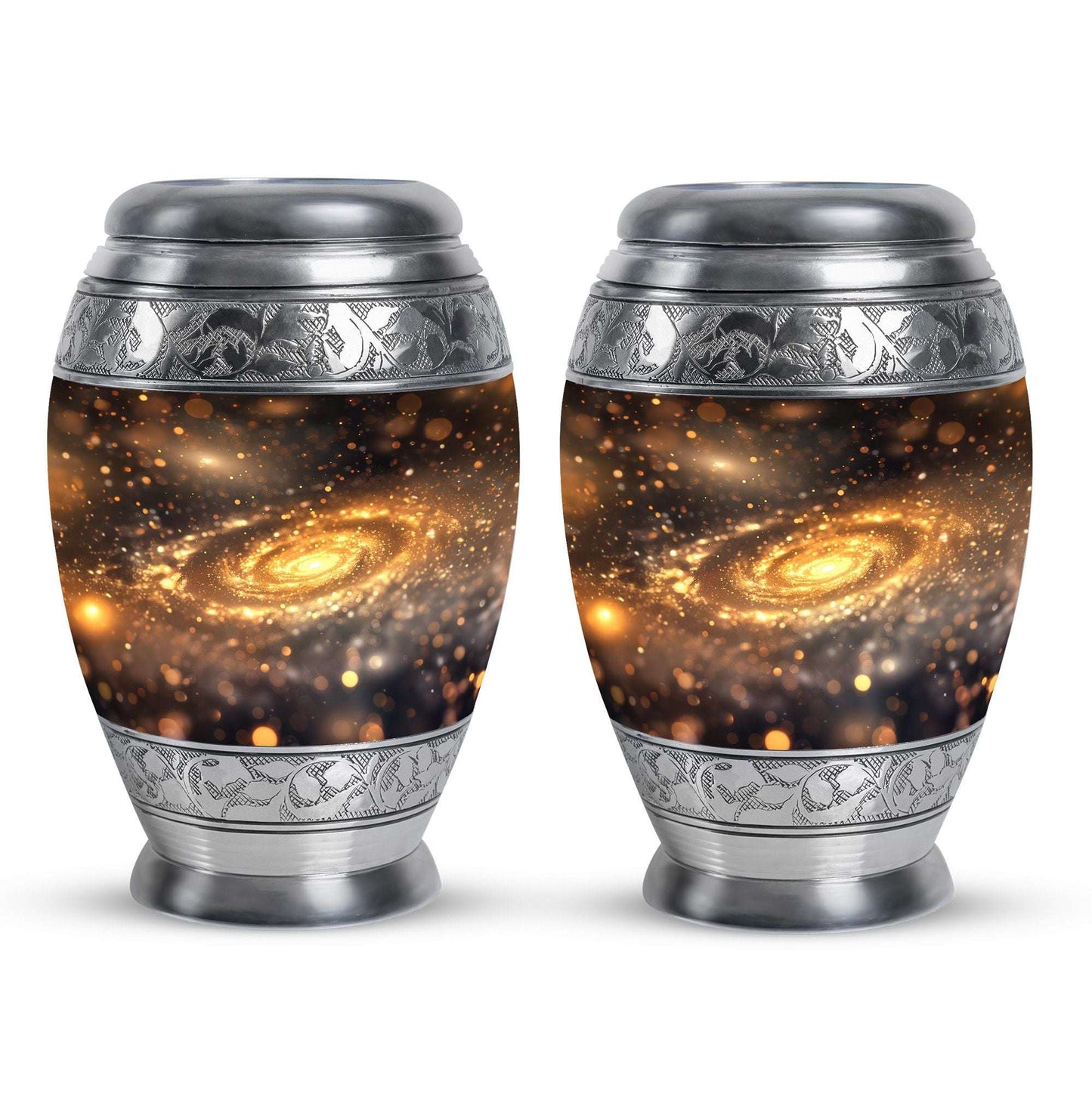 Beautiful Galaxy Decorative Funeral Urn - Burial Urns For Adult Human Ashes