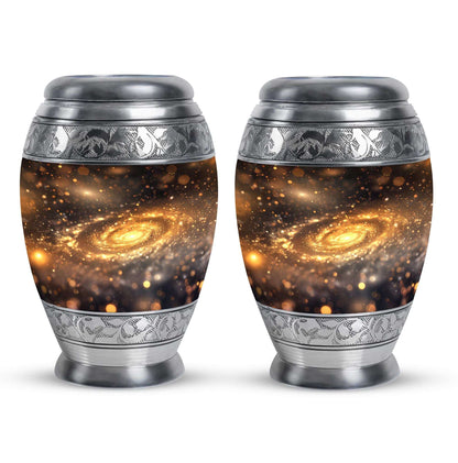 Beautiful Galaxy Decorative Funeral Urn - Burial Urns For Adult Human Ashes