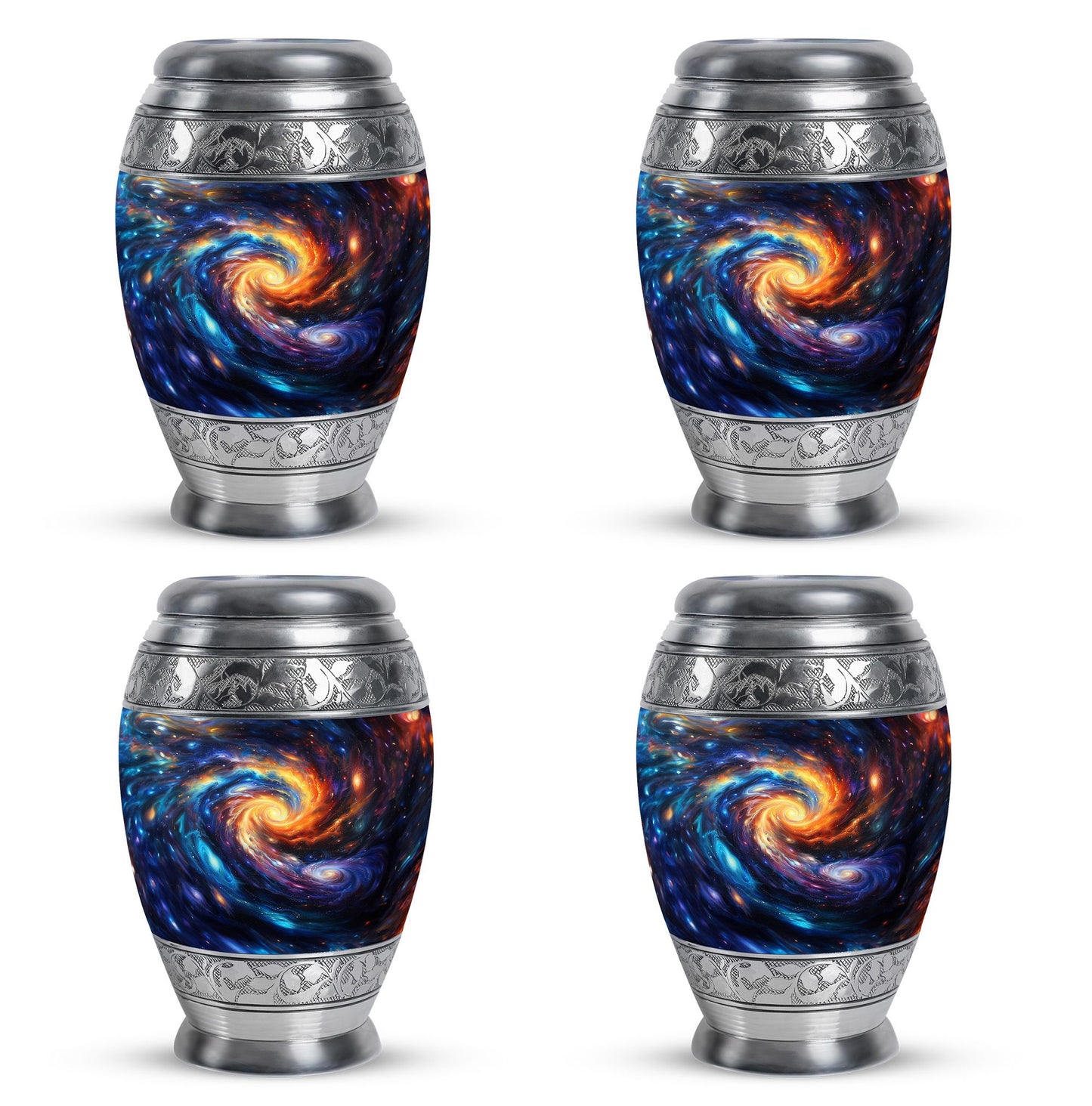 Personalized Galaxy Keepsake Urn for Loved One - 10-inch, 200 cu in - Yatskia