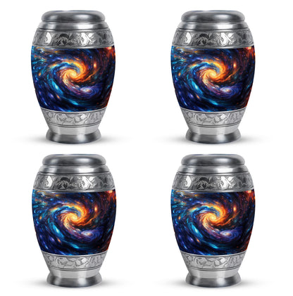 Personalized Galaxy Keepsake Urn for Loved One - 10-inch, 200 cu in - Yatskia