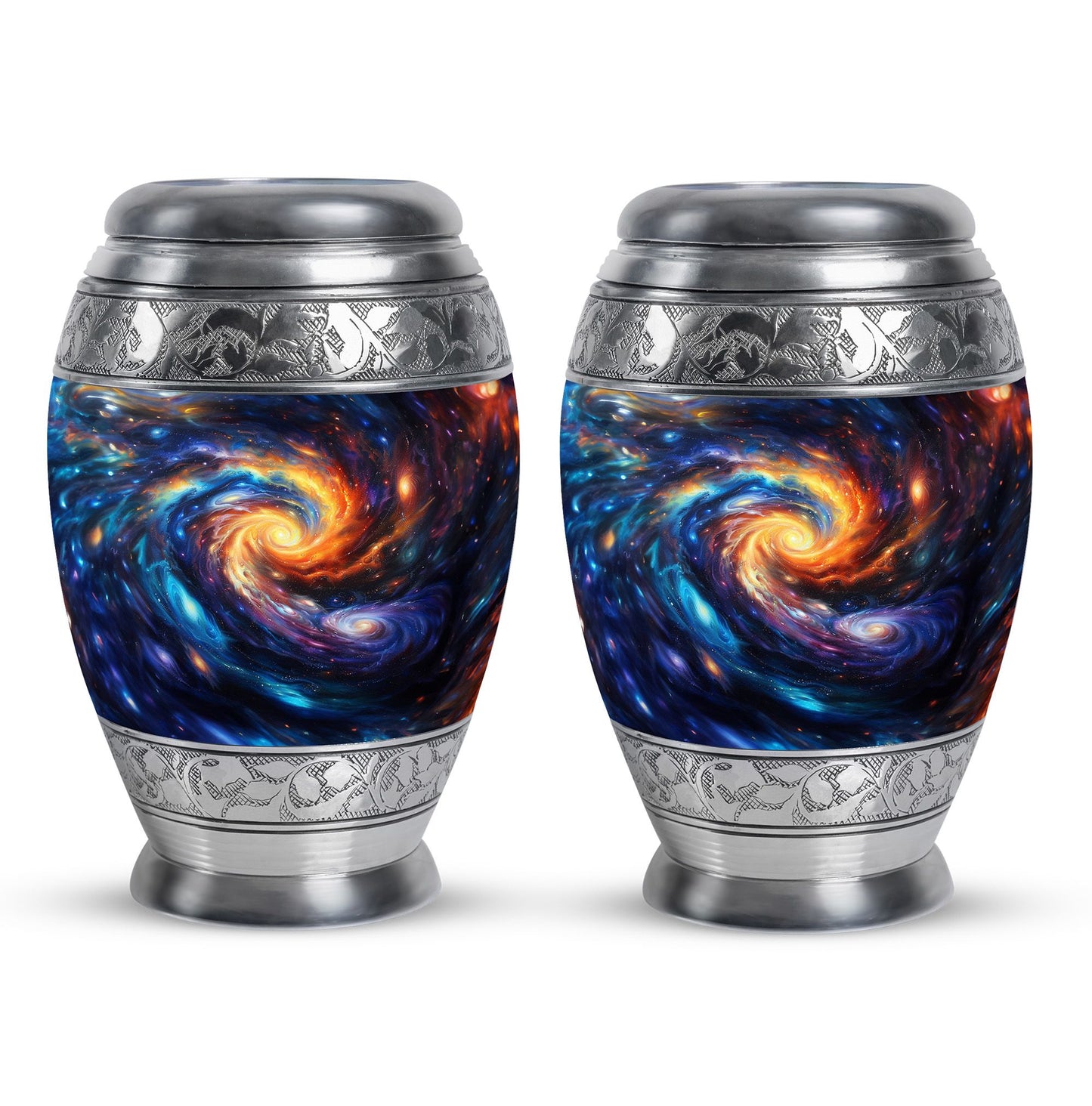 Personalized Galaxy Keepsake Urn for Loved One - 10-inch, 200 cu in - Yatskia