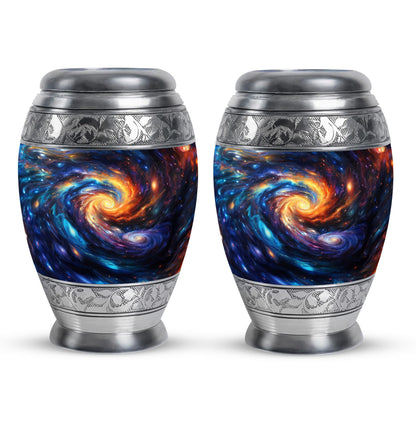 Personalized Galaxy Keepsake Urn for Loved One - 10-inch, 200 cu in - Yatskia