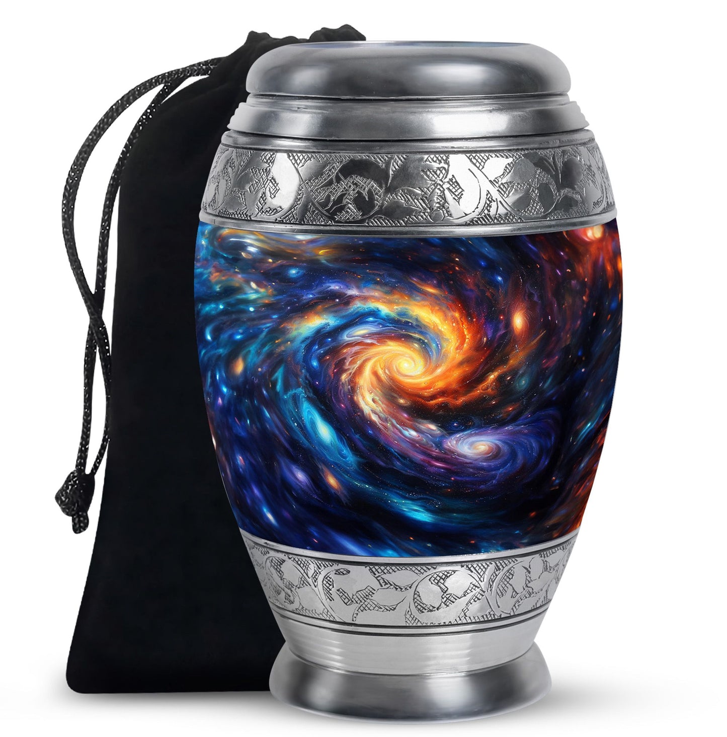Personalized Galaxy Keepsake Urn for Loved One - 10-inch, 200 cu in - Yatskia