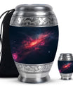 Galaxy Theme Large Urn With 1 Keepsake Urn