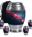 Galaxy Theme Large Urn With 4 Keepsake Urn