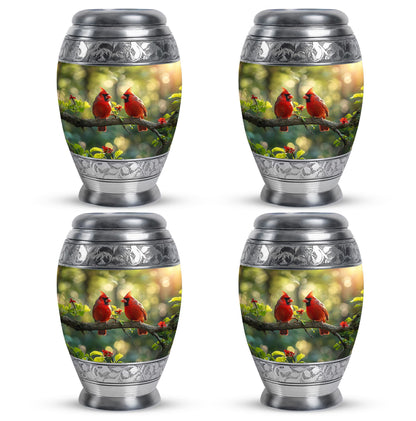 Cardinal Bird Theme 3 Inch Keepsake Pack of 4