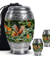 Cardinal Bird Theme Large Urn With 2 Keepsake Urn