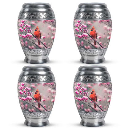 Cardinal Bird Theme 3 Inch Keepsake Pack of 4