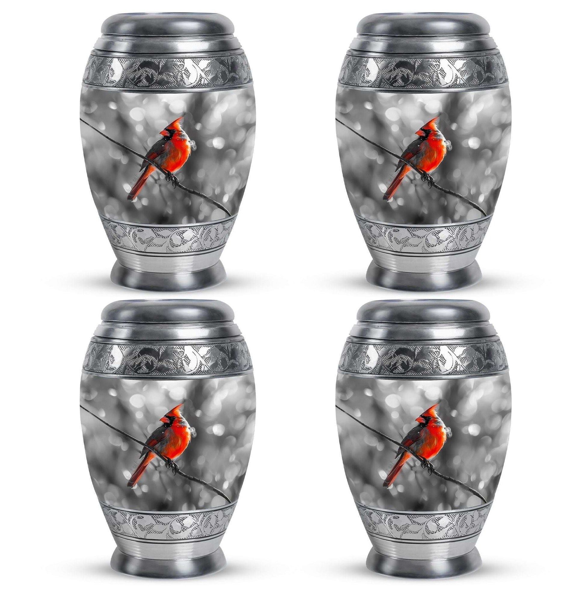 Cardinal Bird Theme 3 Inch Keepsake Pack of 4