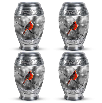 Cardinal Bird Theme 3 Inch Keepsake Pack of 4