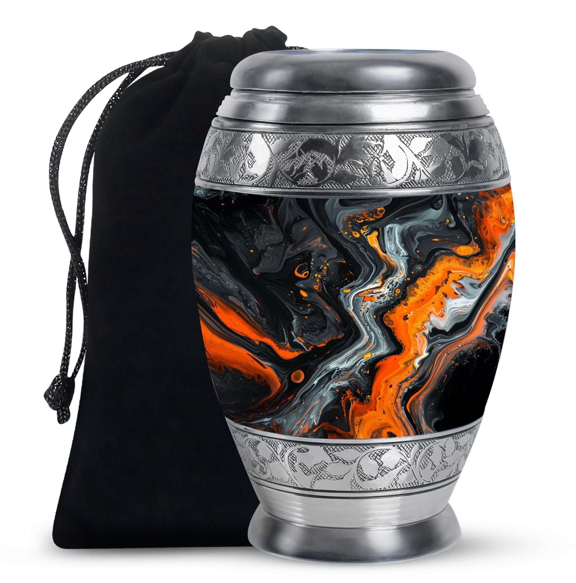 Abstract Theme Large Urn 10 Inch