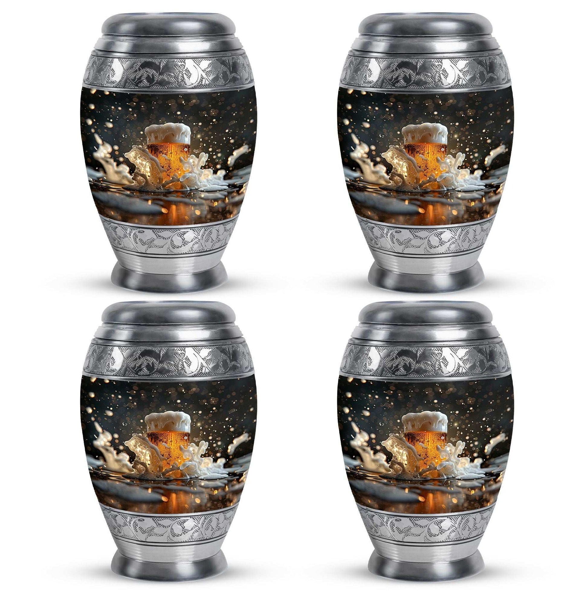 Beer Theme 3 Inch Keepsake Pack of 4