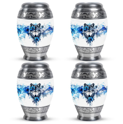 Wolf Theme 3 Inch Keepsake Pack of 4