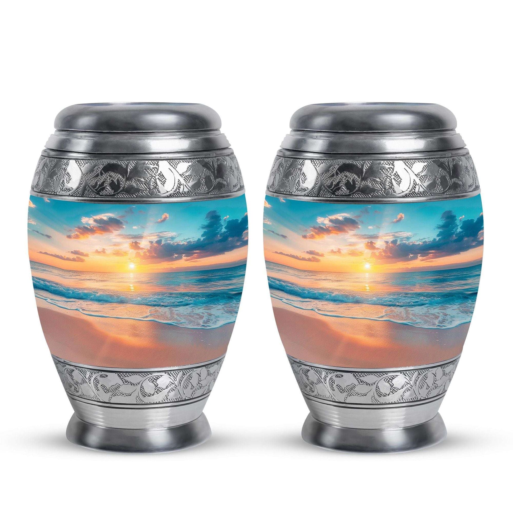 Sunset Beach Theme 3 Inch Keepsake Pack of 2