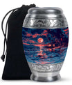 Night Beach Theme Large Urn 10 Inch