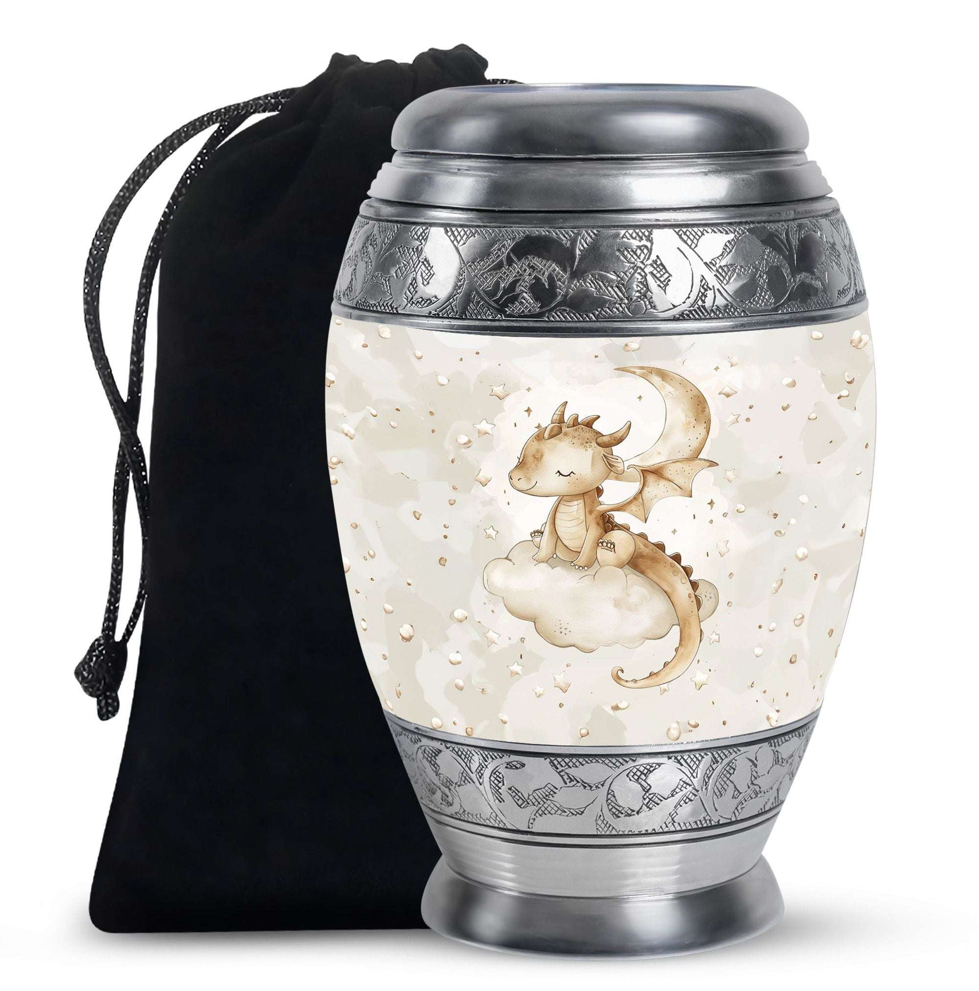 Dragons Theme Large Urn 10 Inch