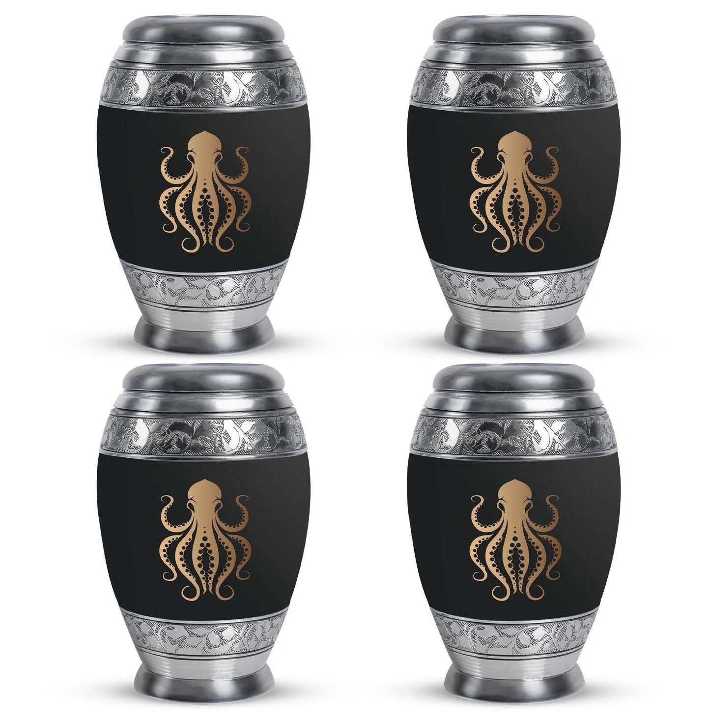 Octopus Theme 3 Inch Keepsake Pack of 4