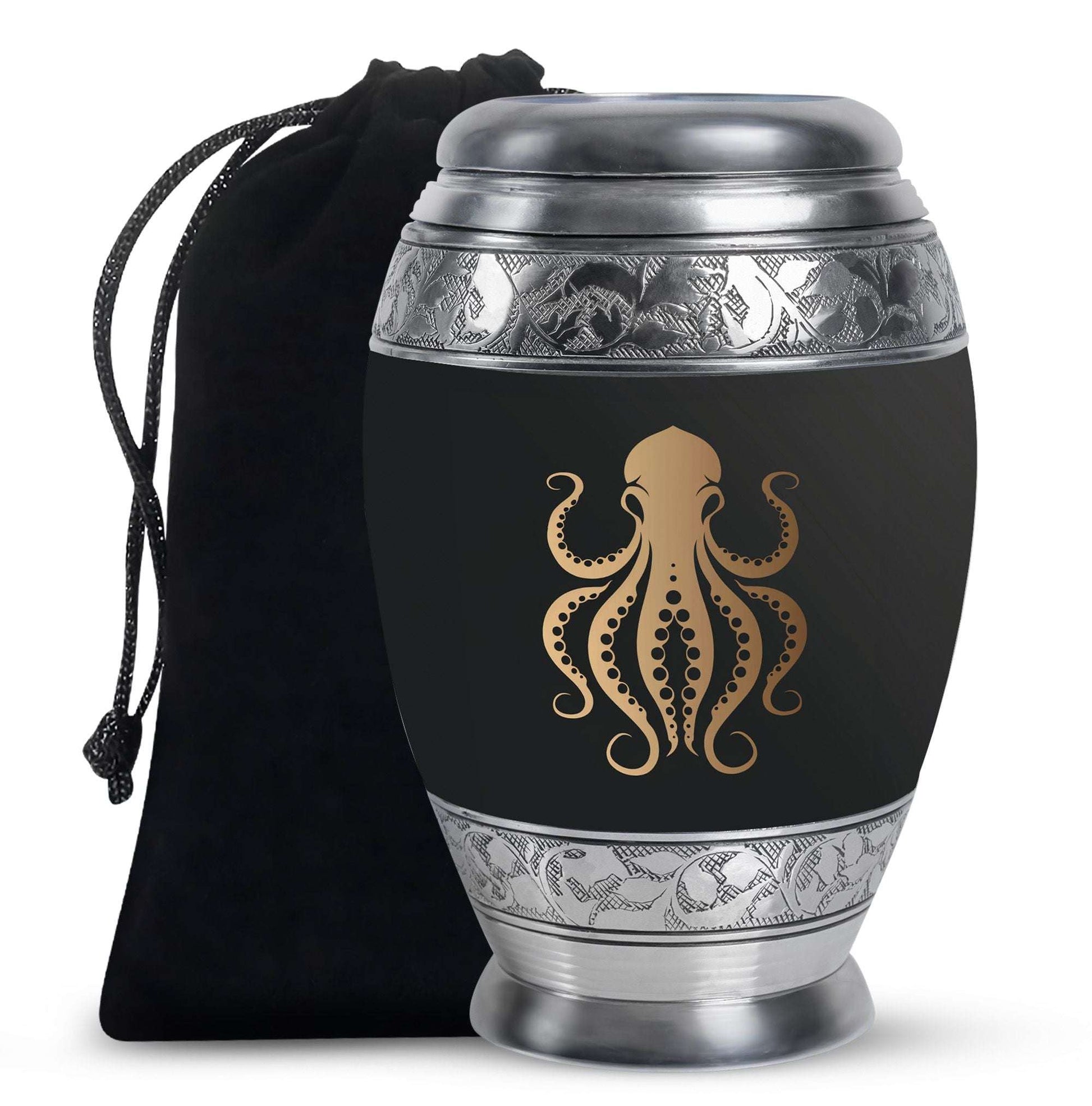 Octopus Theme Large Urn 10 Inch