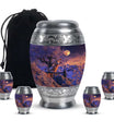 Goat Theme Large Urn With 4 Keepsake Urn