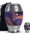 Goat Theme Large Urn With 1 Keepsake Urn