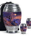 Goat Theme Large Urn With 2 Keepsake Urn