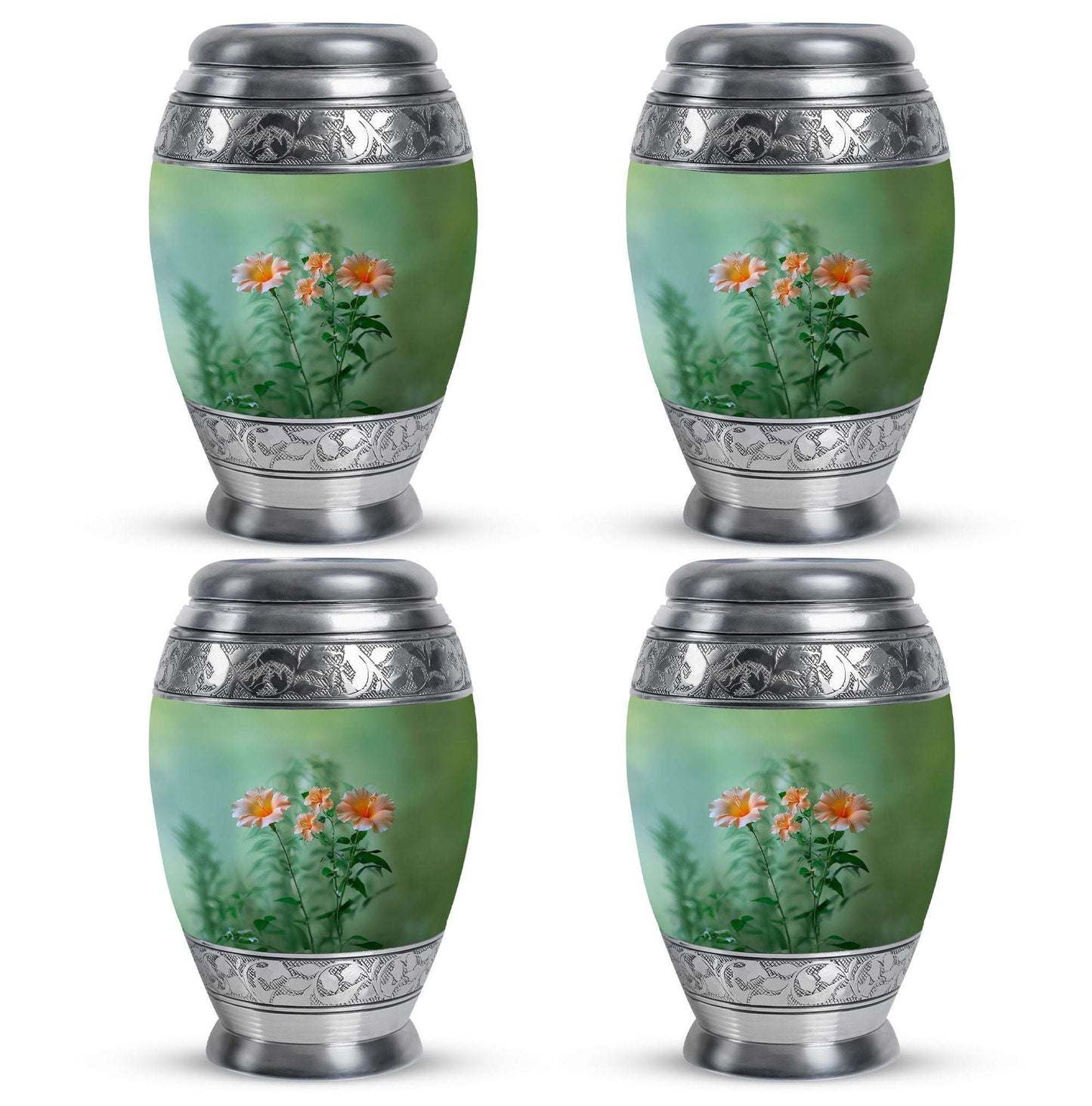 Flowers Theme 3 Inch Keepsake Pack of 4