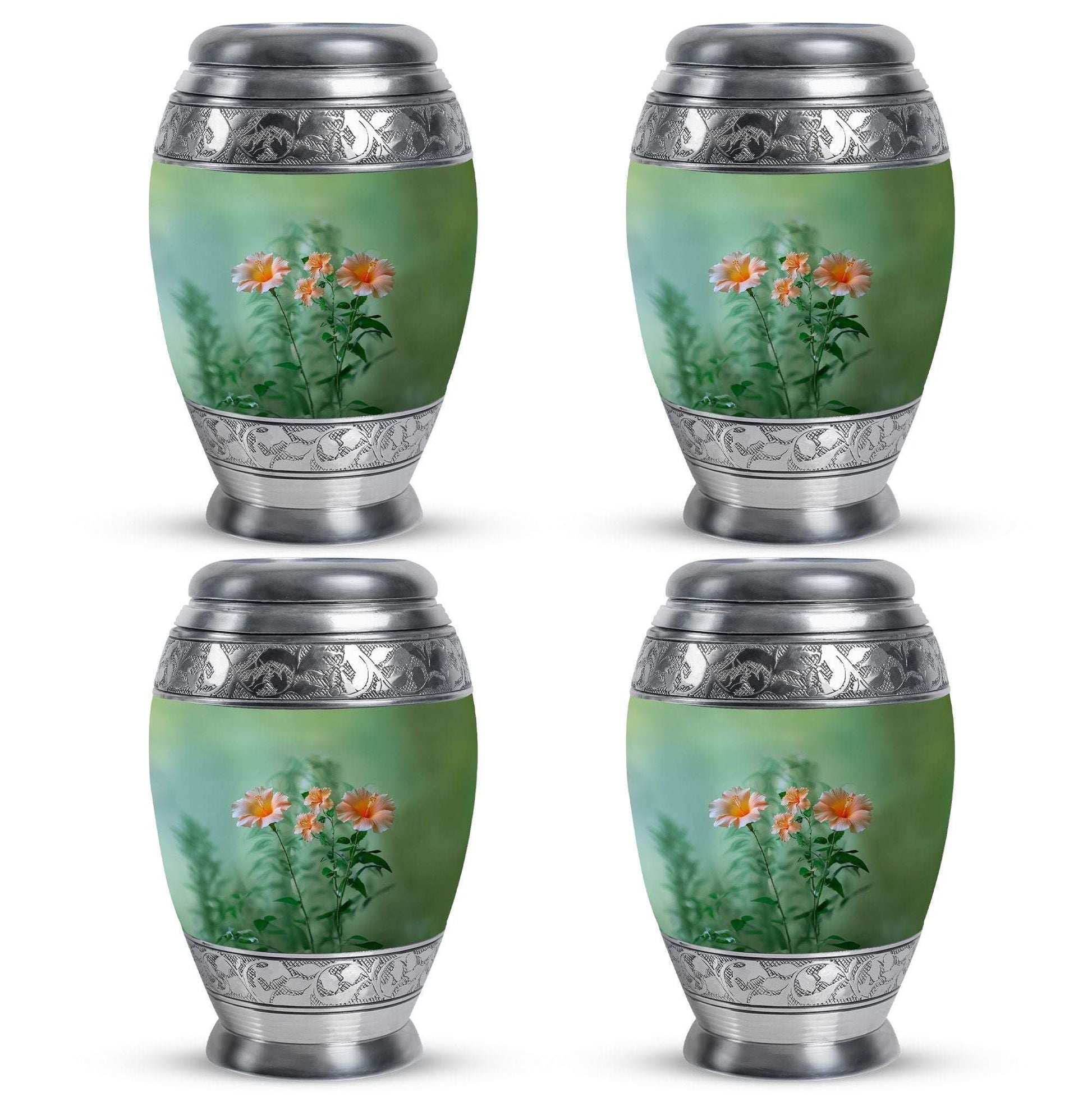 Flowers Theme 3 Inch Keepsake Pack of 4