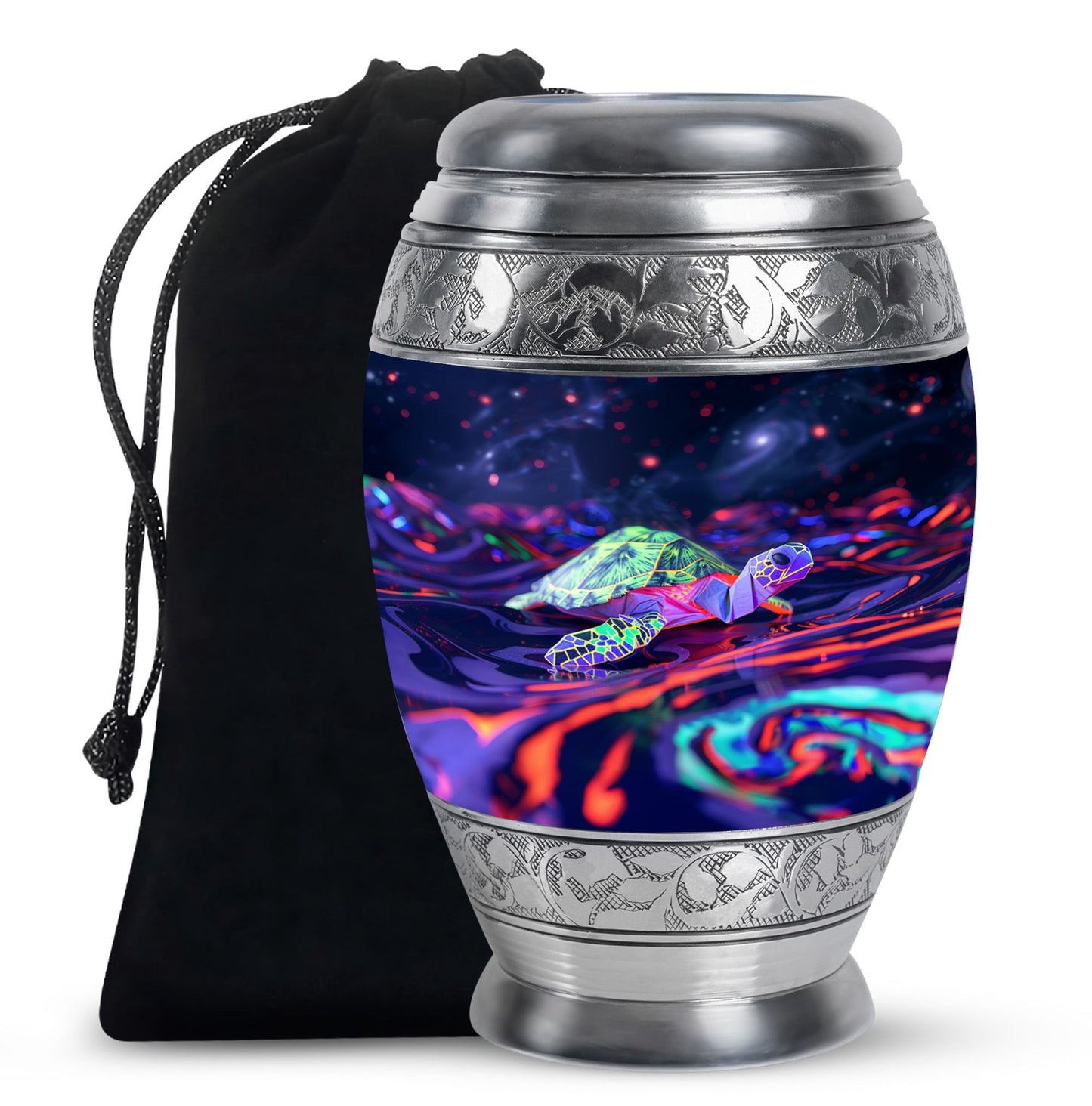Turtle Theme Large Urn 10 Inch