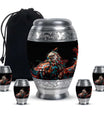 Eagle Theme Large Urn With 4 Keepsake Urn