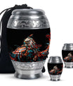 Eagle Theme Large Urn With 2 Keepsake Urn