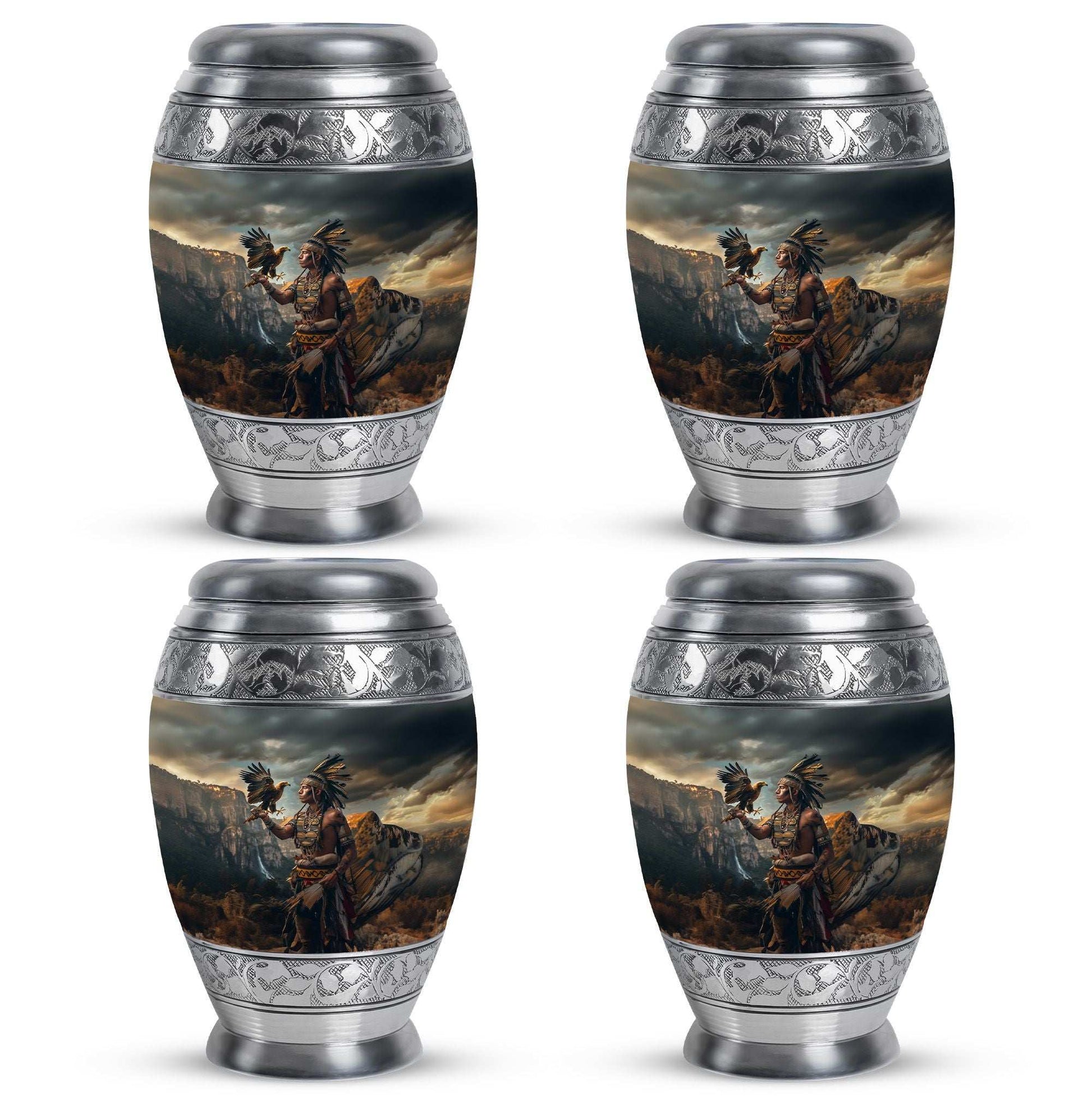 Tribe Man Theme 3 Inch Keepsake Pack of 4