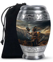 Tribe Man Theme Large Urn 10 Inch